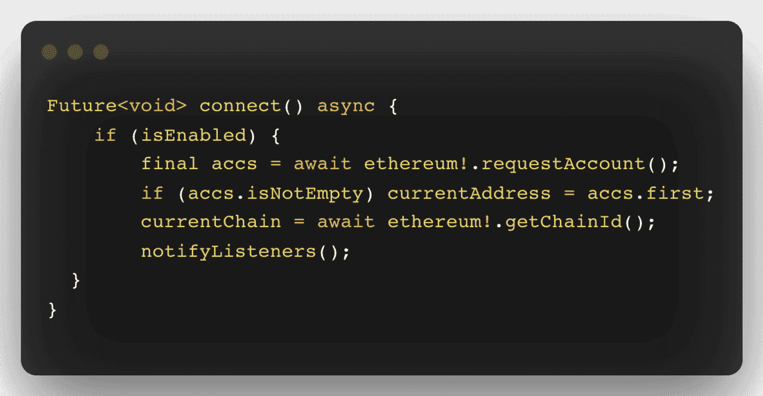 Connecting Metamask to the project.
