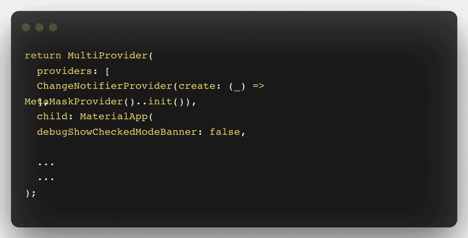 Calling an init method.
