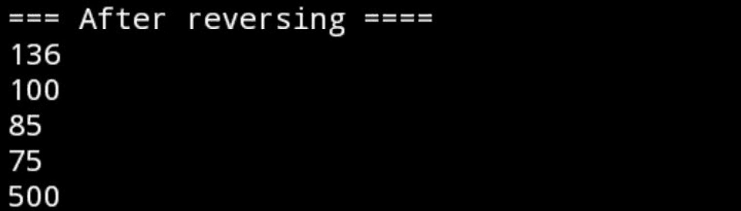 image showing after reversing a node