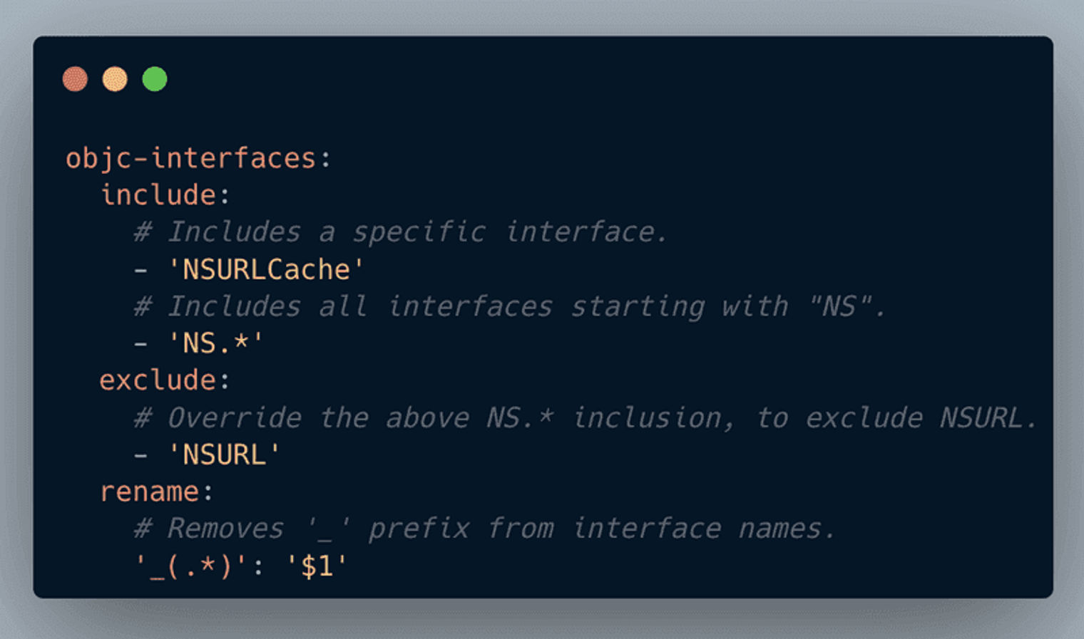 objc-interfaces in the terminal. FFI Programming: NSURLCashe