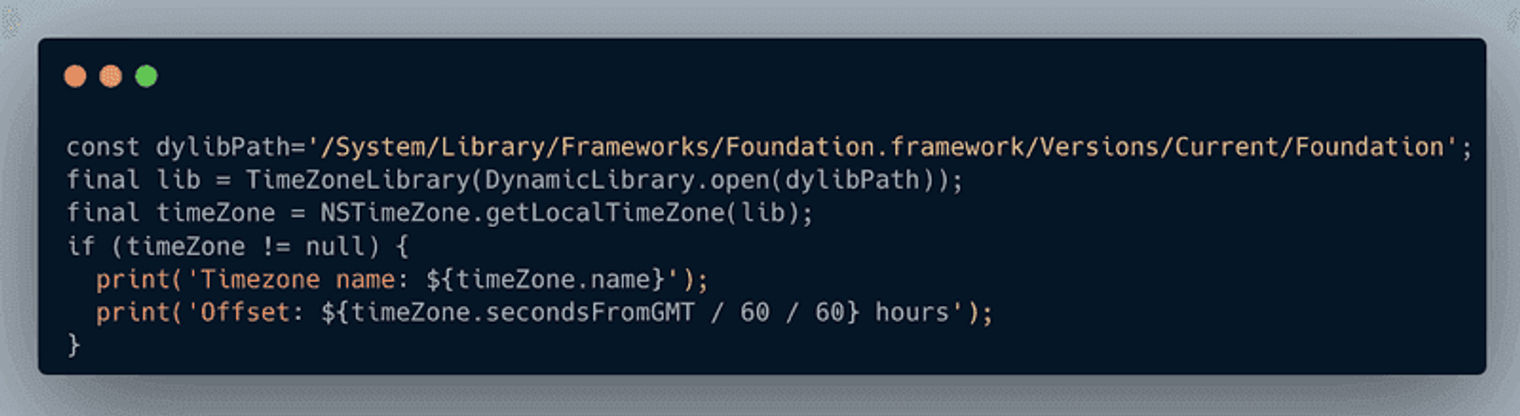terminal commands being run to load and interact with the generated library