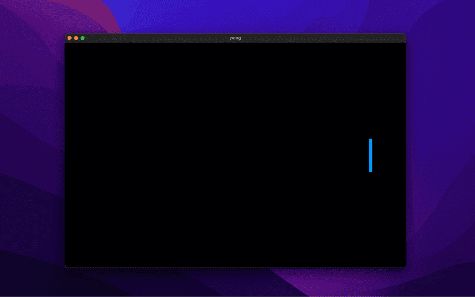 Run Flutter flame classic pong.