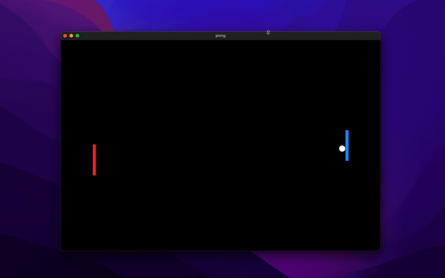 Add collision update to pong game.