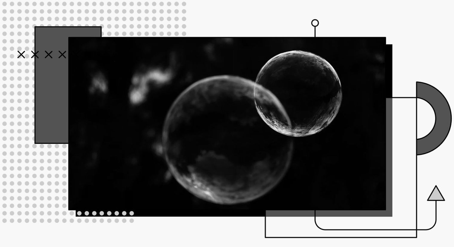 decorative cover image of two clear floating bubbles