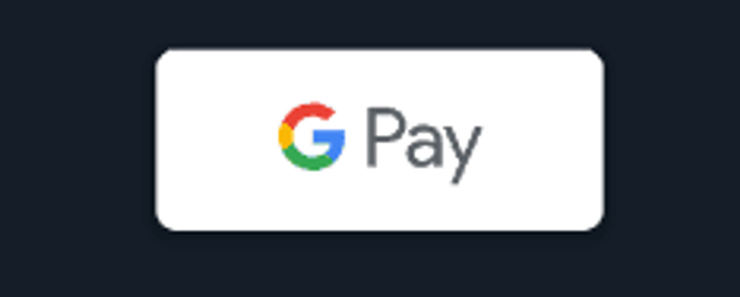 A plain G Pay button.