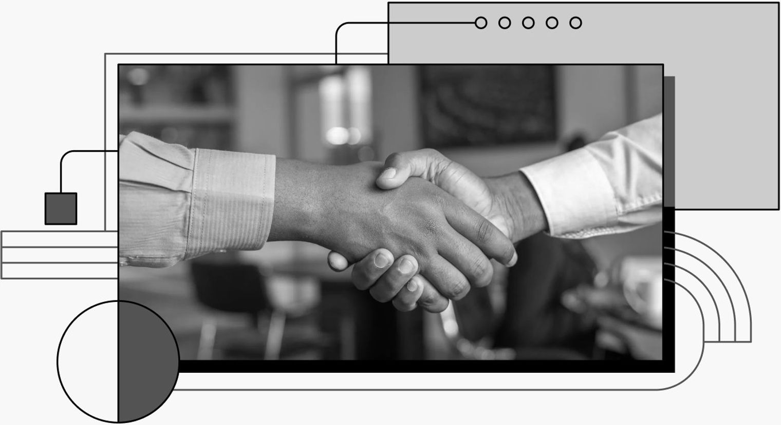 decorative header image showing a handshake