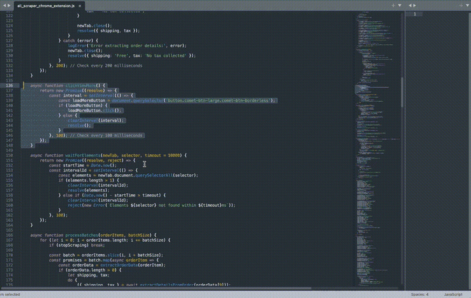 Using Pieces for Sublime to comment code.