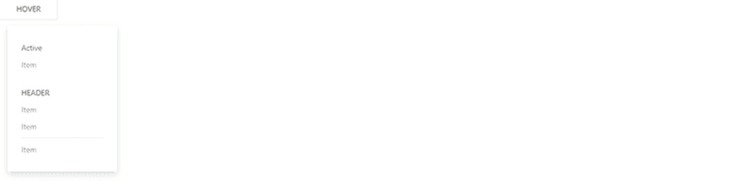 A dropdown menu.