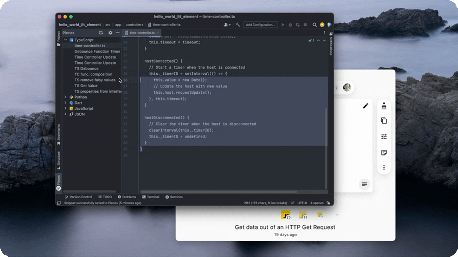 Using keyboard shortcuts for programmers to save code.