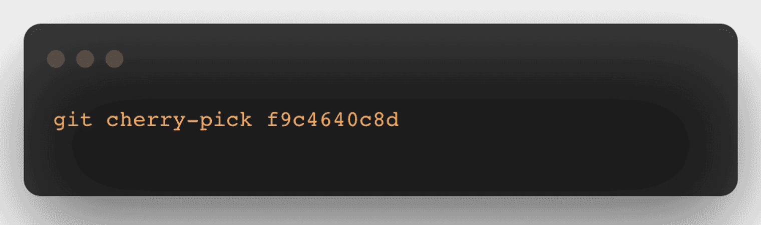 The Git cherry-pick command.