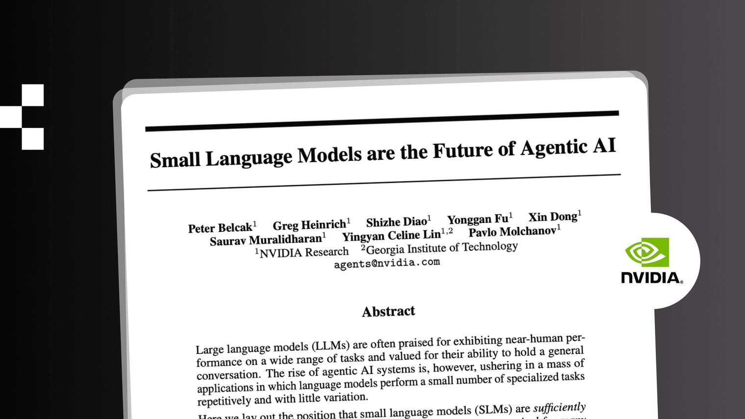 NVIDIA, SLMs, and why small might just be the future of AI (again)