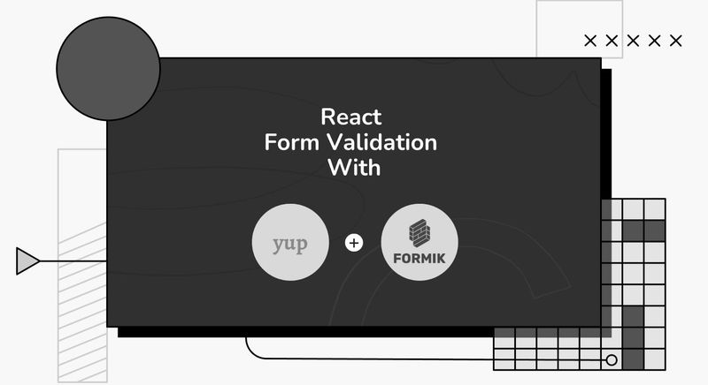 decorative cover image showing yup and formik logos