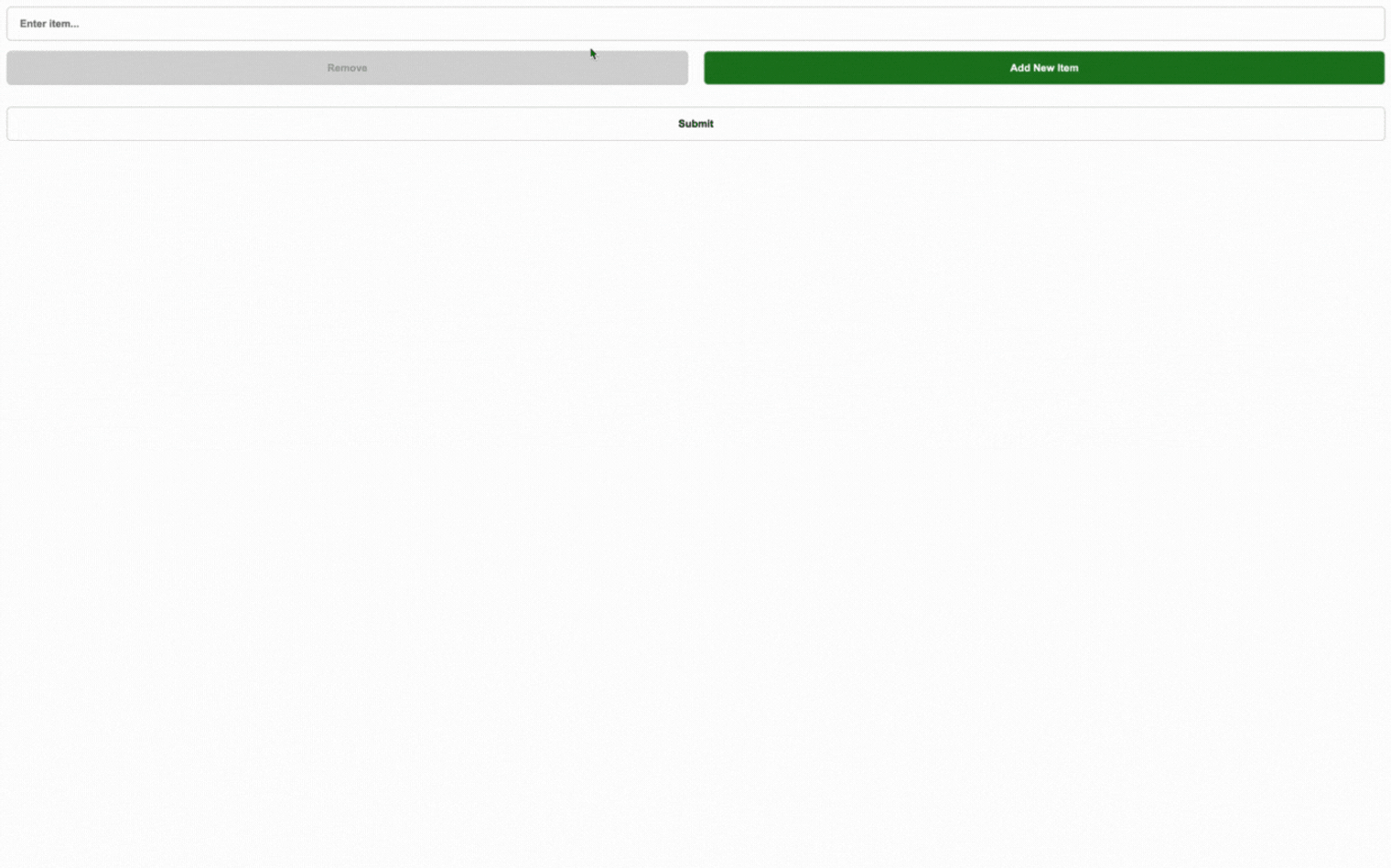 form inputs where users can remove and add new items