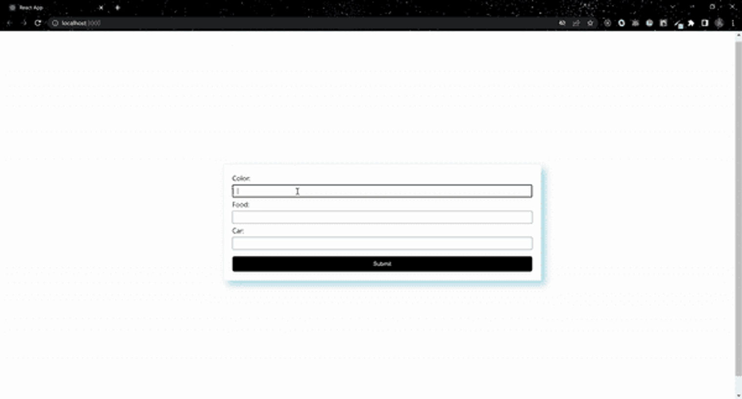 An example of simple form validation with Informed.
