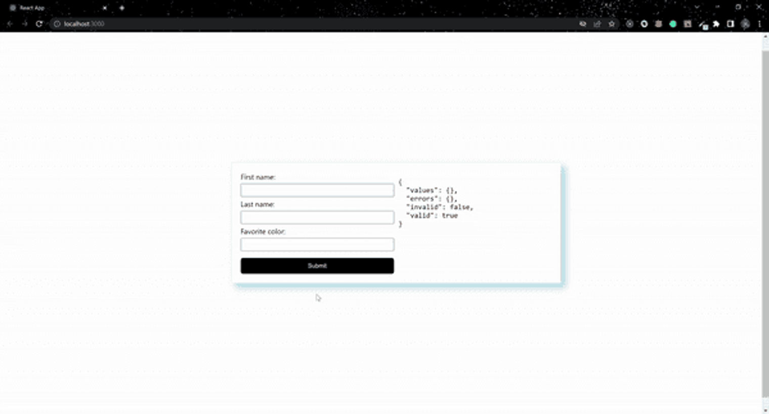 Sending validation messages with Informed.