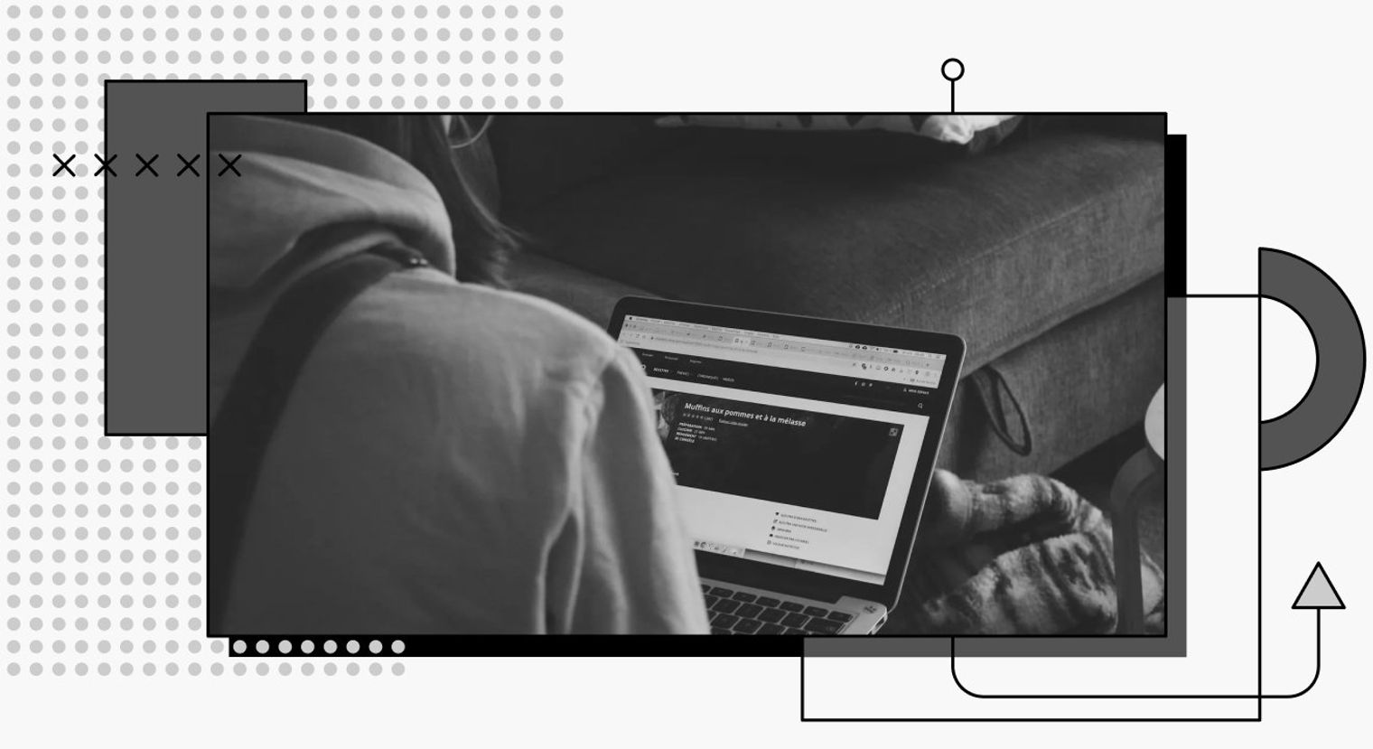decorative cover image of a web developer working on a laptop