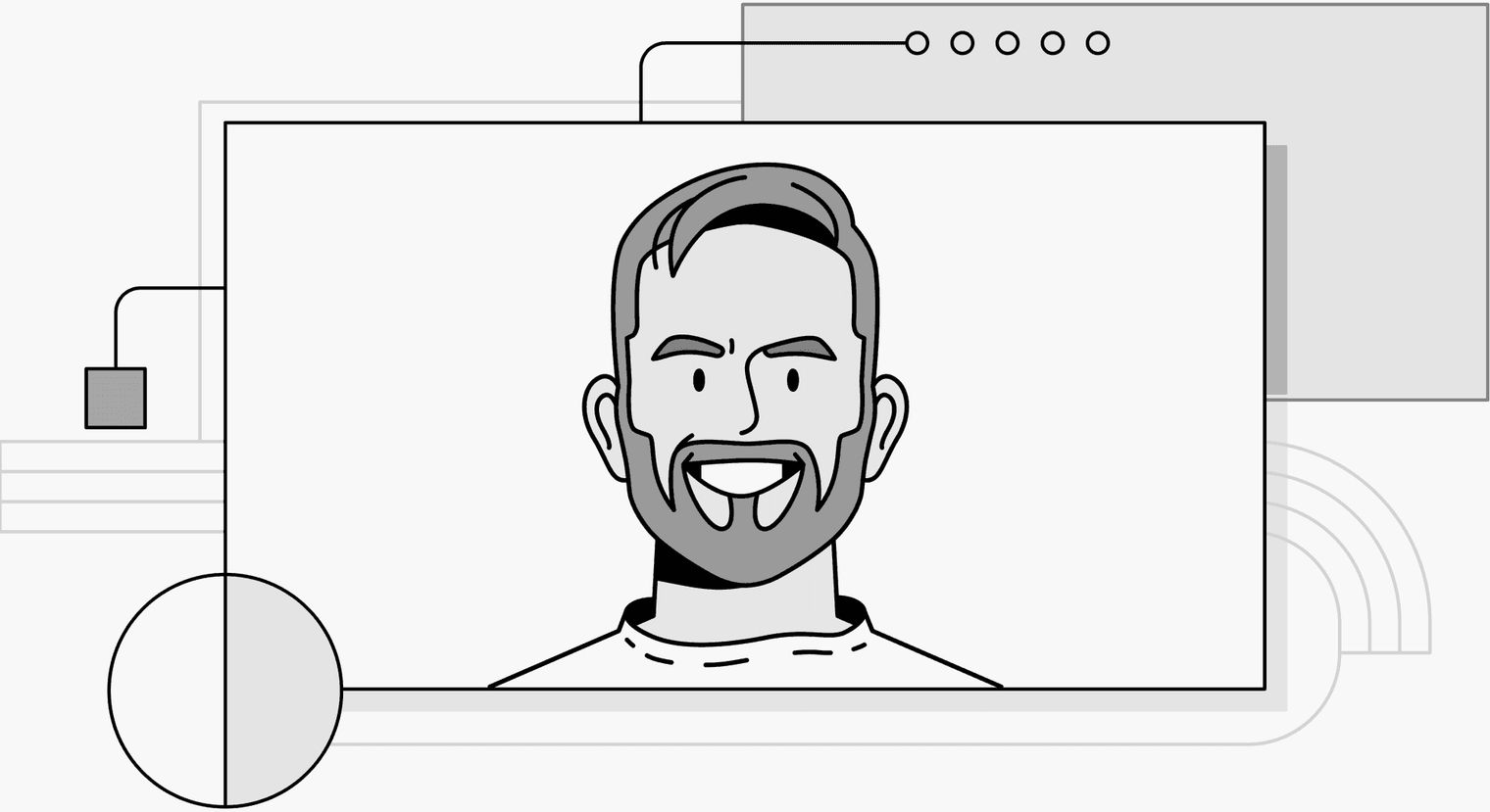 An illustration of Brian.
