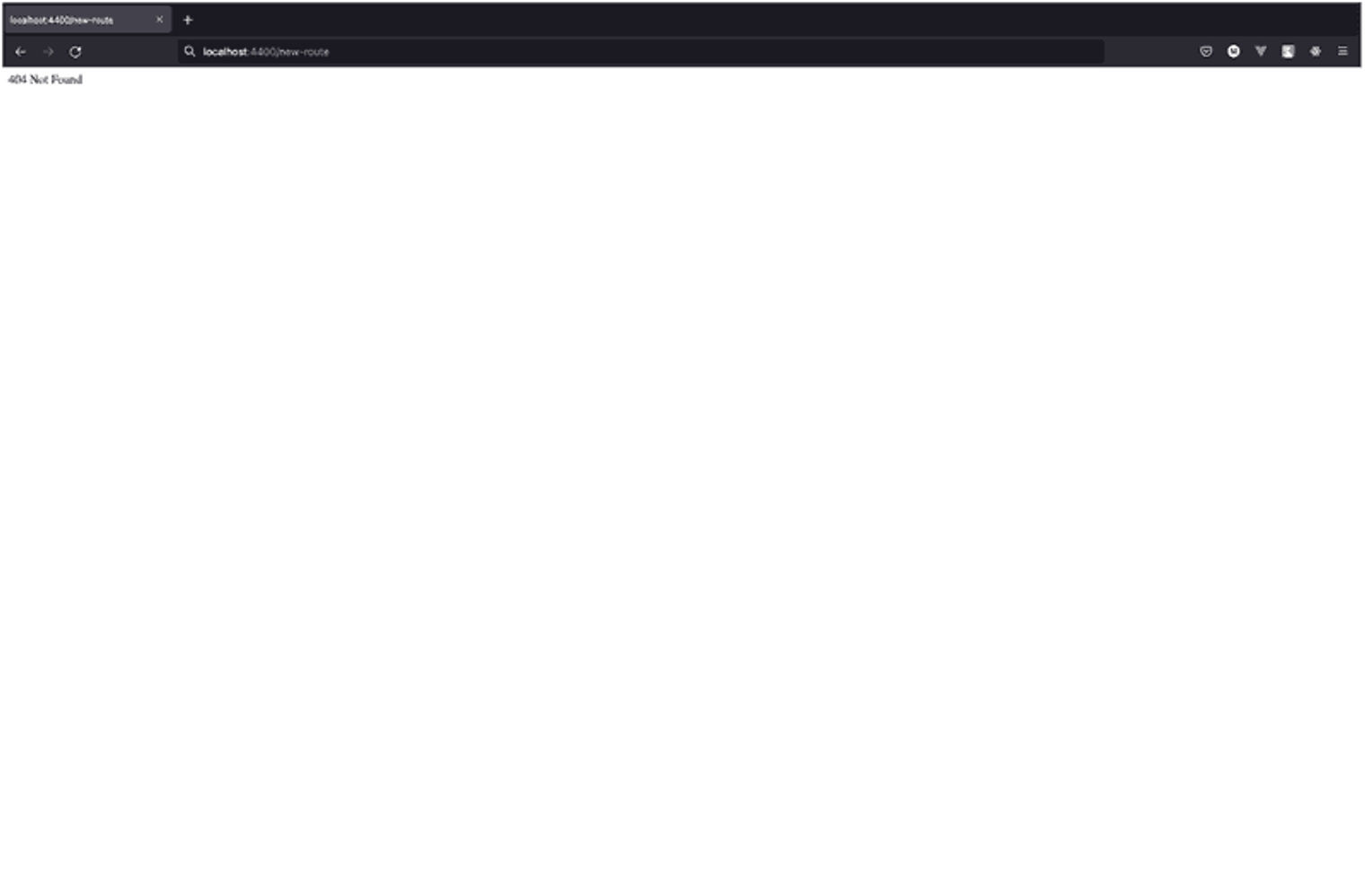 A 404 error screen.