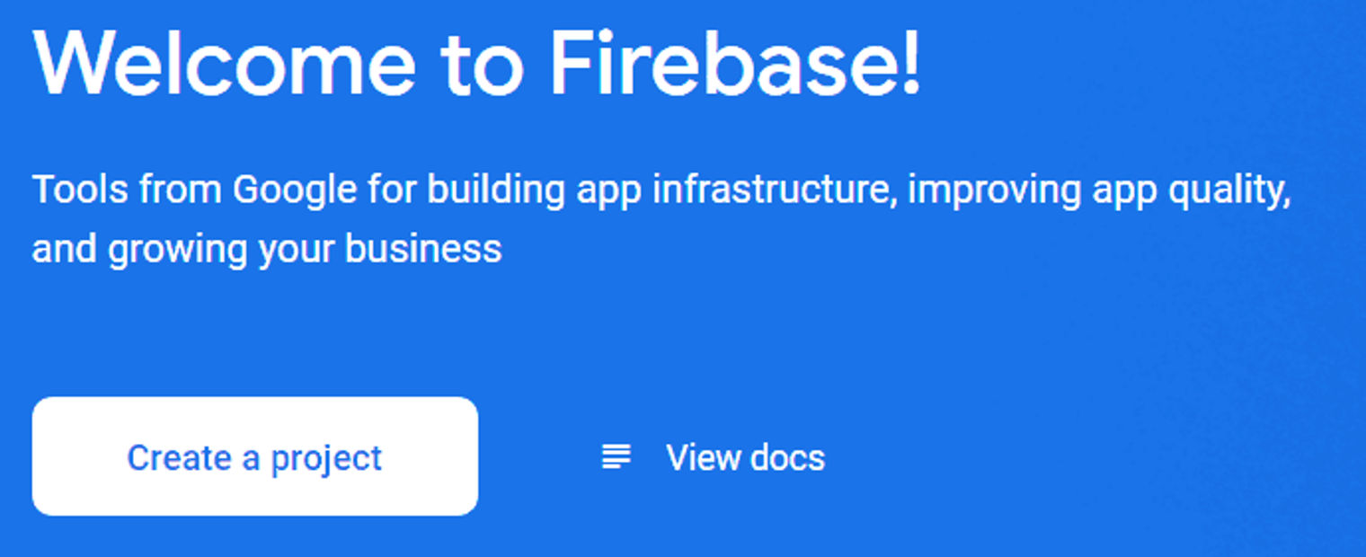 Welcome to firebase! Firebase App.