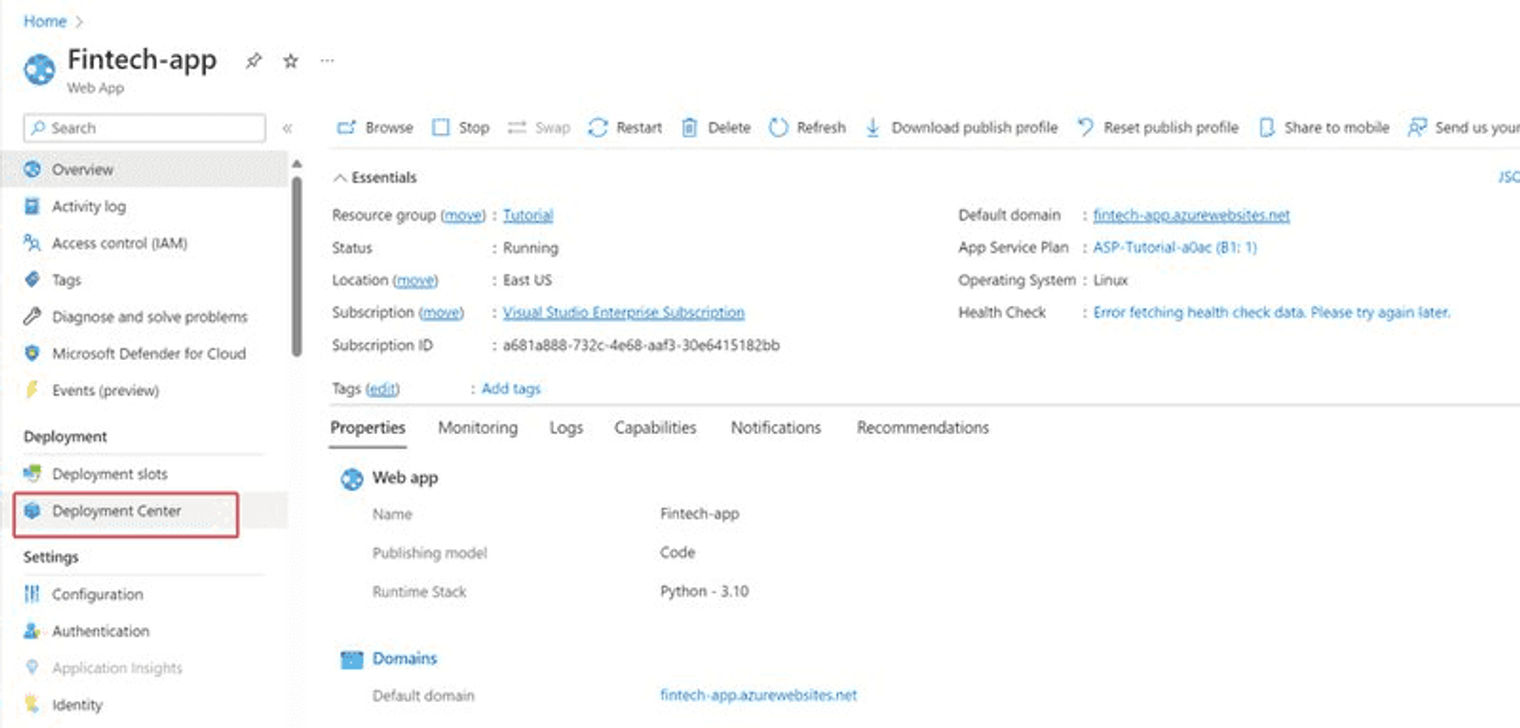 Selecting a build source.