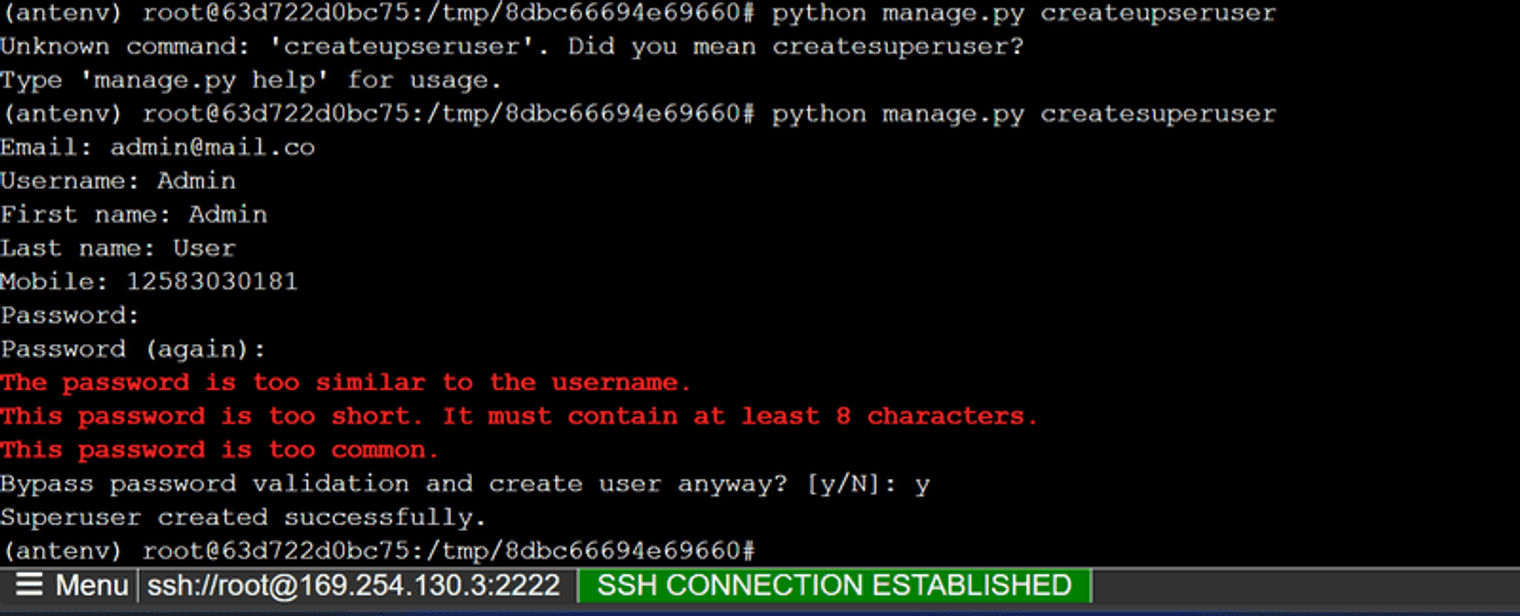 Creating a Django admin.