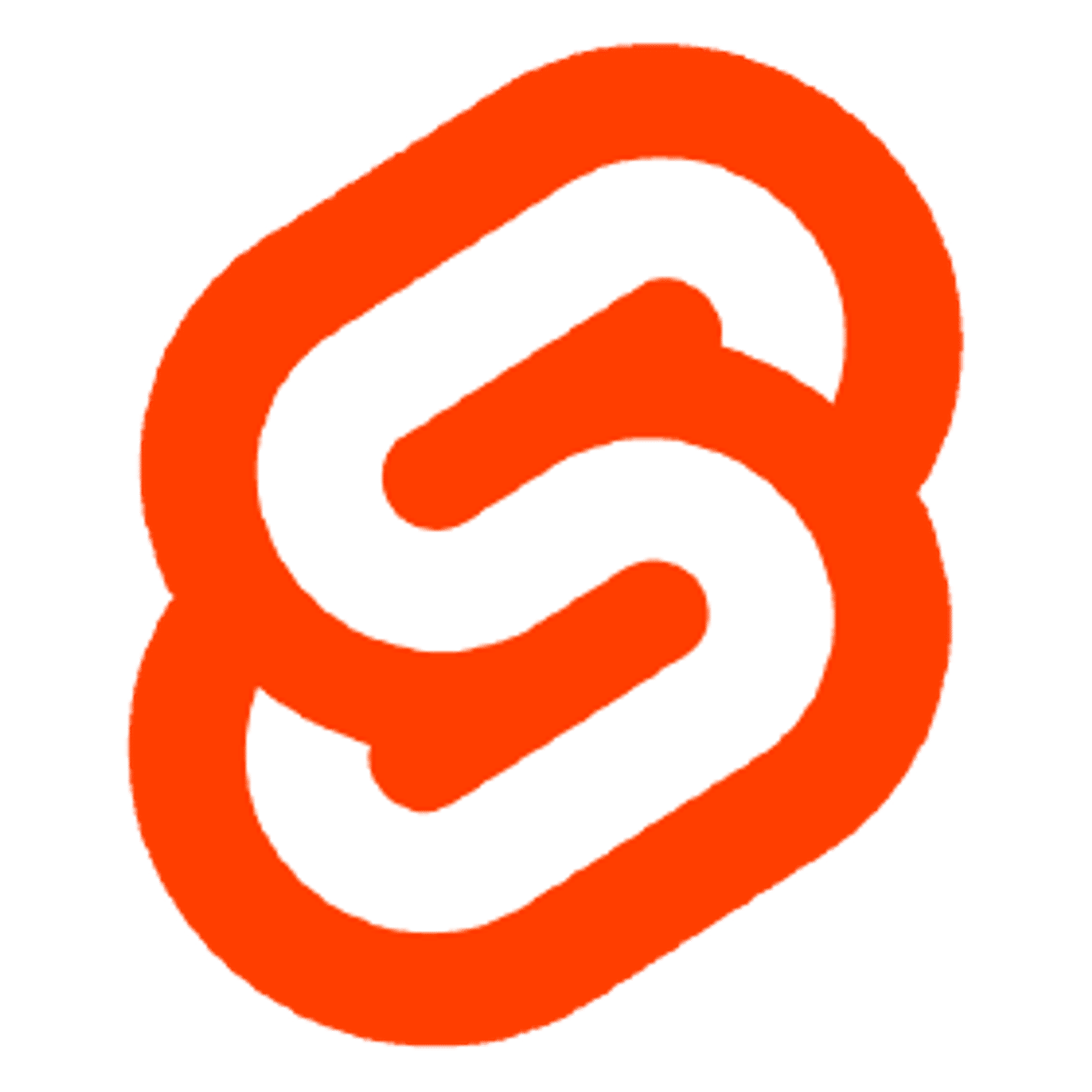 red and white Svelte Logo