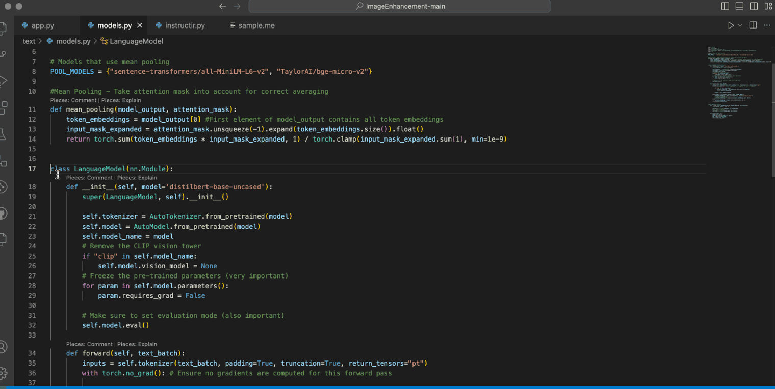 Viewing code in an IDE.