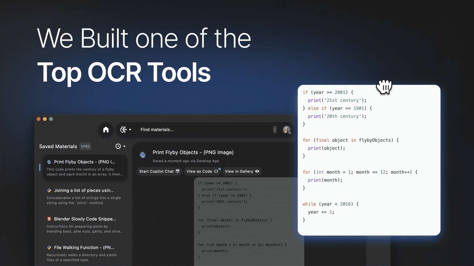 We built one of the top OCR tools with Pieces