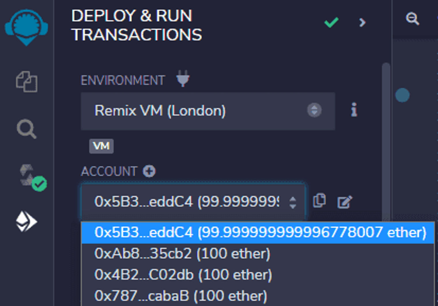 Deploying and running remix transactions.