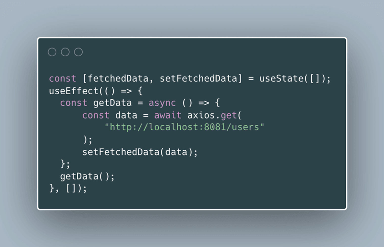 An example of useState.