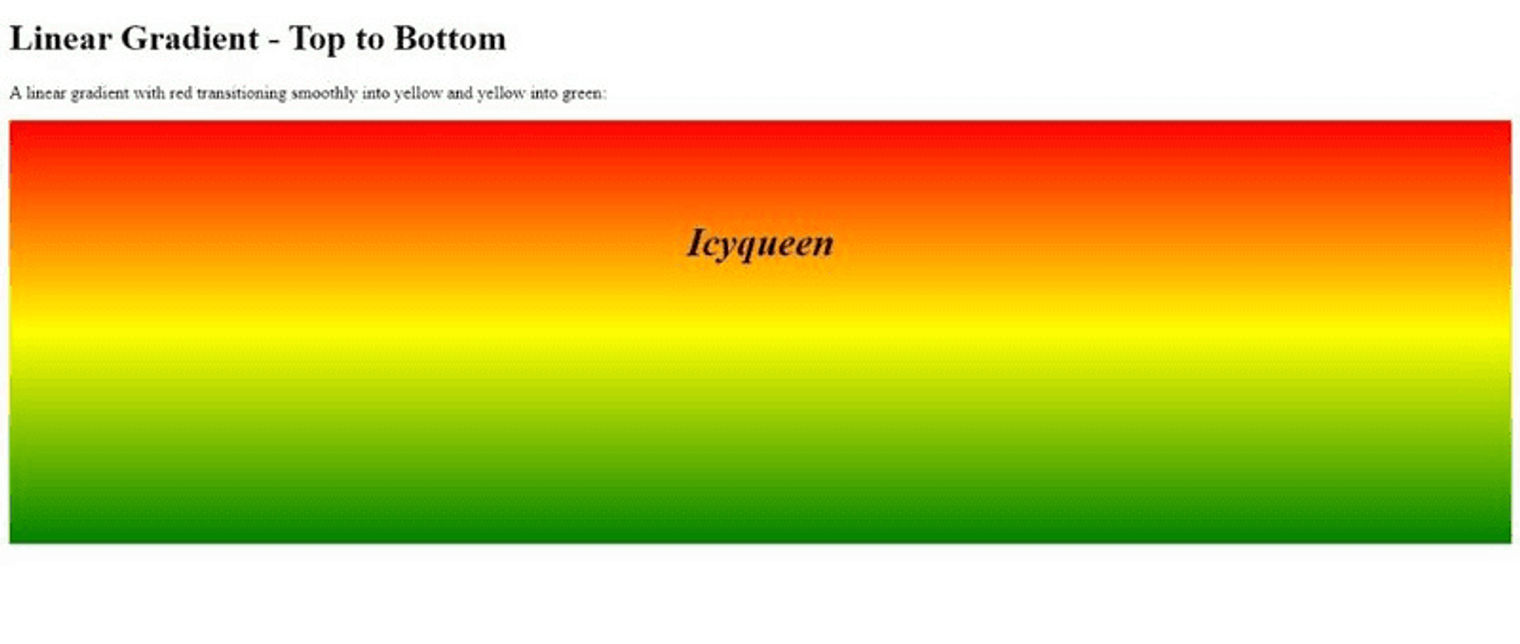 a linear gradient with red transitioning to yellow and then to green from top to bottom