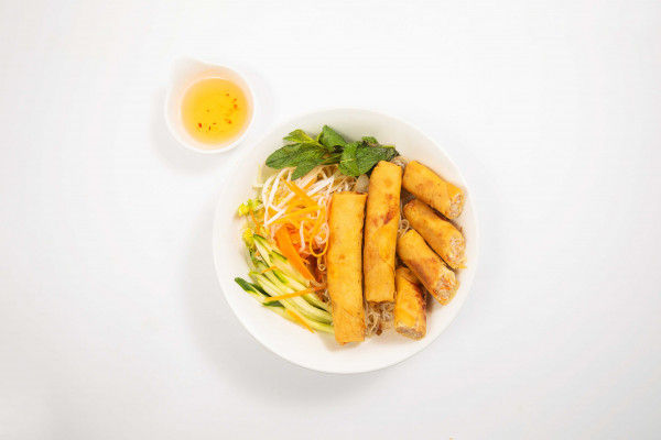 V1. BUN CHA GIO CHAY / 炸素春卷(4)檬