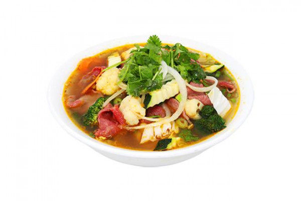 Soupe repas saté épicée aux boeuf / Meal-Sized Spicy Sate Beef Soup