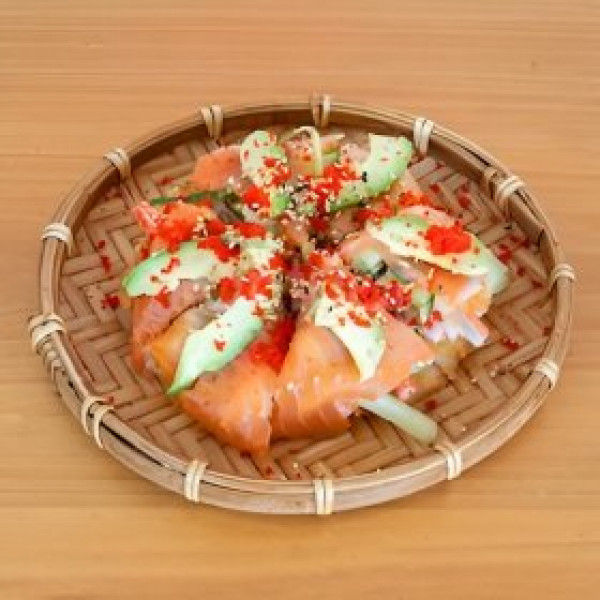 107. Pizza Saumon Fume (Smoked Salmon Pizza)