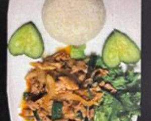 Sauteed Lemongrass on Rice