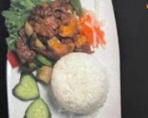 Satay Stir Fried on Rice