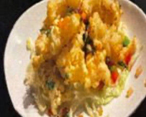 Stir Fried Squid with Salad