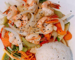 Crevettes téryaki / Shrimp Teriyaki