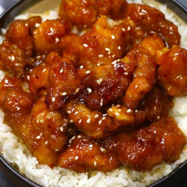 12. General Tao Chicken with Rice