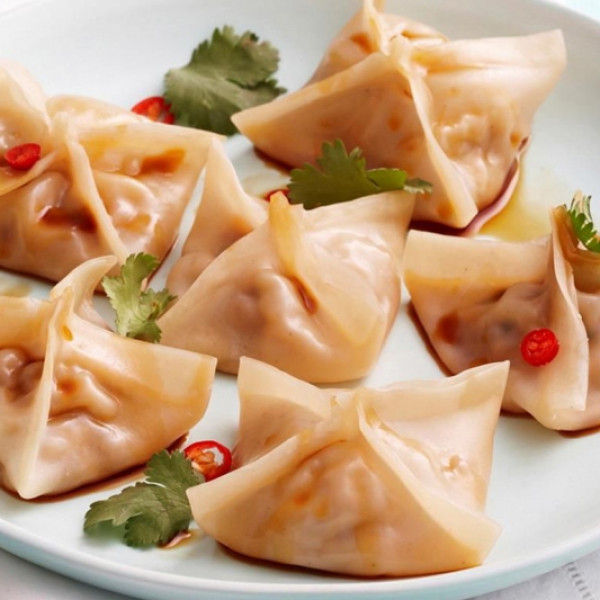 28. Chicken Dumplings with Shiitake Mushrooms