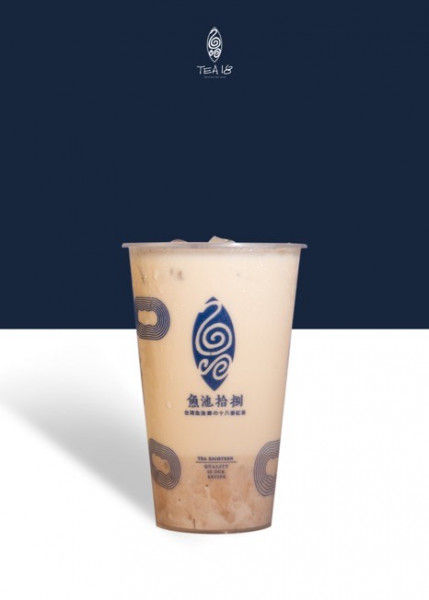 Tea18 Fresh Taro Oat milk green tea (V) 手作鮮芋頭奶綠