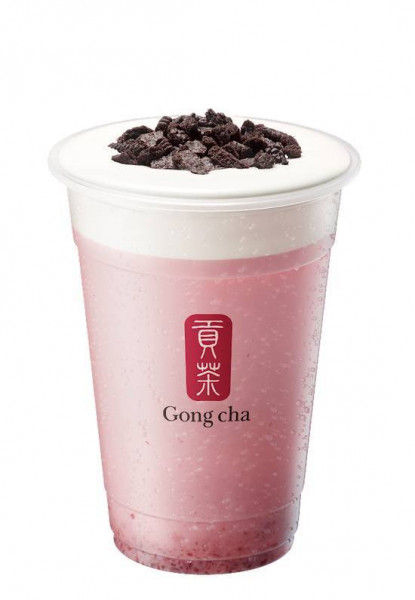Thé au lait aux fraises Oreo / Strawberry Oreo Milk Tea