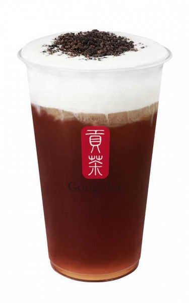 Thé earl grey avec mousse de lait aux Oreo / Oreo Milk Foam Earl Grey Tea