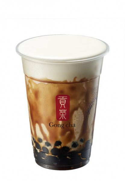 Thé au lait avec mousse de lait au sucre brun / Brown Sugar Milk Foam Milk Tea