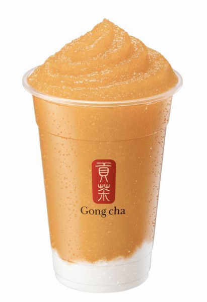 Frappé aux pêches marbrées / Peach Marble Smoothie