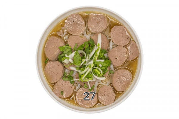 P4-A. Beef Ball Pho-牛肉麵湯-Phở Bò Viên