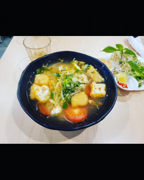 S4. Vermicelli Crab Meat, Shrimp Vermicelli Soup-蟹蝦粉絲麵-Bún Riêu Cua Tôm