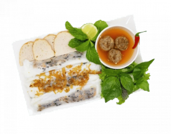 S0a.The minced Pork & Shrimp Rice Roll-米餅卷咗有肉餡-Bánh Cuốn Nhân
