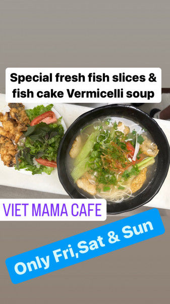S14.Special Fresh Fish Slices & fish cake Vermicelli Soup-特別嘅魚麵湯-Bun chả cá đặc biệt,cá tươi