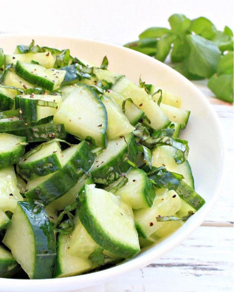 Cucumber Basil Salad